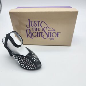 Just the Right Shoe Pave #25004 Black High Heal